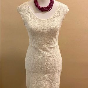 NWOT Soft White Lace Dress